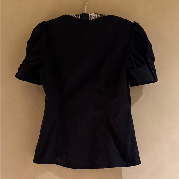 Black Victorian Style Blouse by Guess size L - Picture 4 of 7